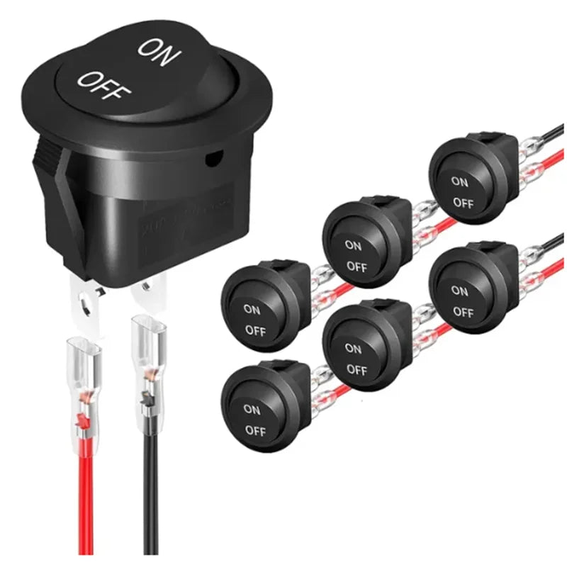 12V Round Rocker Switch &ndash; Reliable Power Control for Automotive and Marine Use