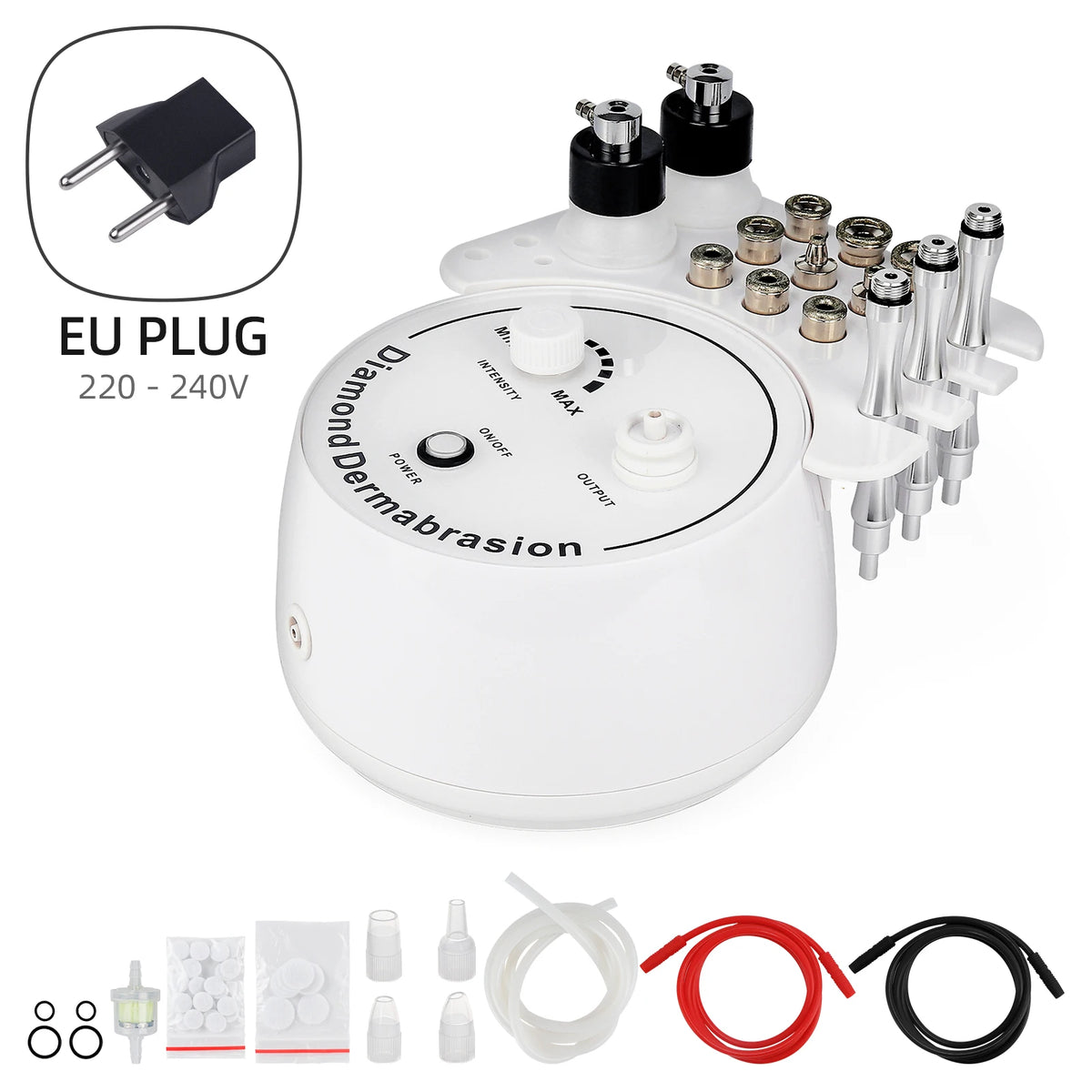 Professional Diamond Microdermabrasion Machine &ndash; Deep Pore Cleaning Exfoliation EU PLUG (220-240V)
