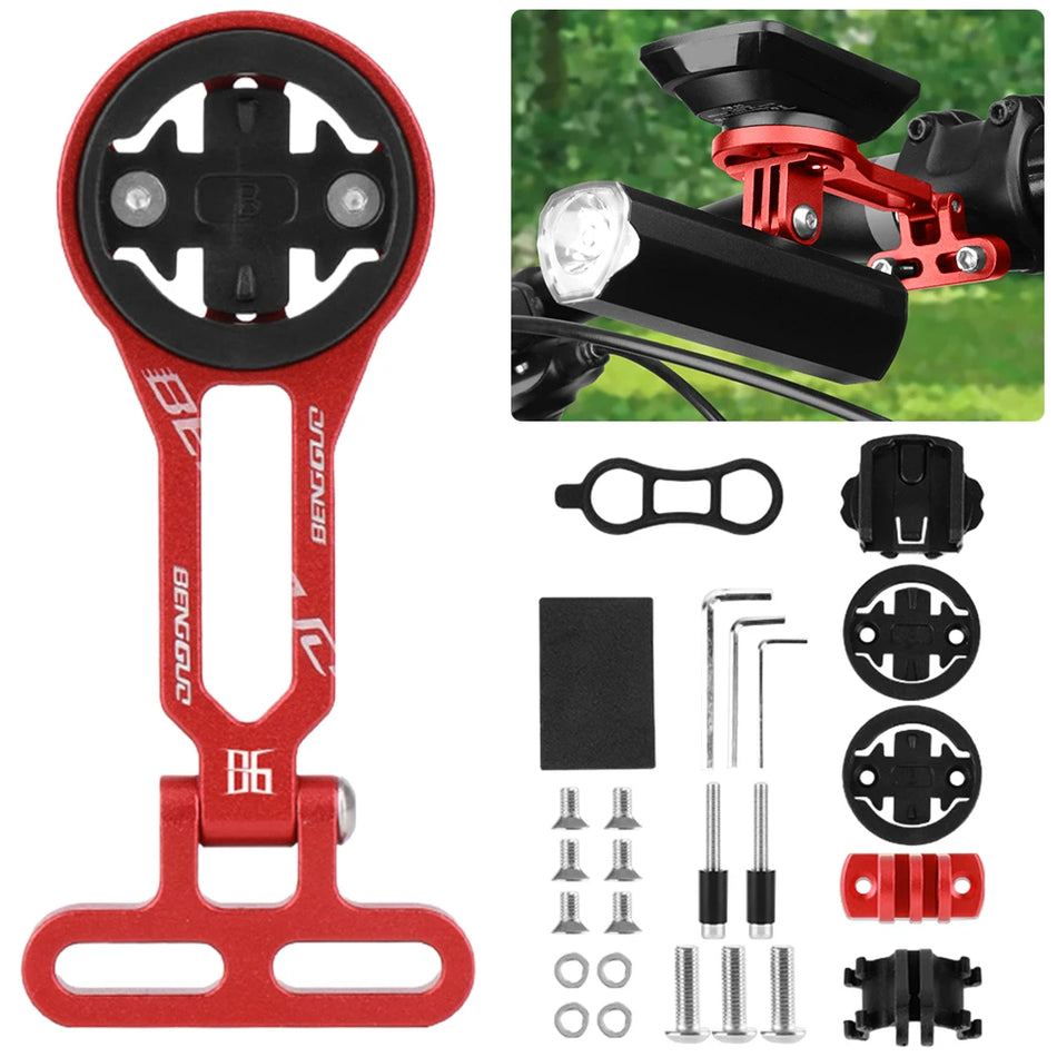 Extended Out Front Bike Mount For Computer, Camera, And Speedometer