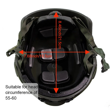 BOOIU Airsoft Tactical Helmet &ndash; Thickened ABS Shell