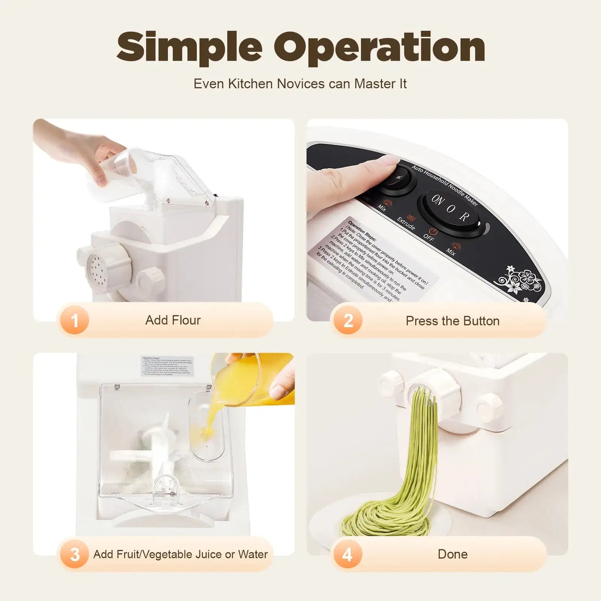 Household Noodle Making Machine &ndash; Dough Kneader And Cutter