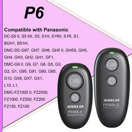 AODELAN Wireless Camera Shutter Release Remote for Canon, Sony, Nikon P6 for Panasonic / CHINA