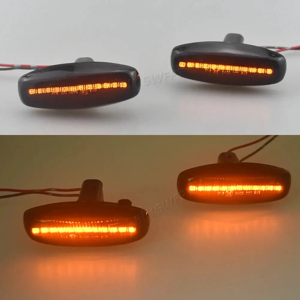 2PCS Flowing Water Dynamic LED Turn Signal Side Marker Light For Toyota Yaris Vios 2014 2015 2016 2017 2018 2019 Sequential Lamp by InterCyprus Trading Ltd