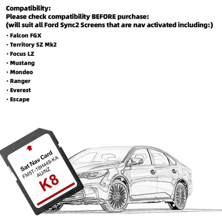 FM5T-19H449-KA &ndash; AU NZ Maps Included For Ford Sync2