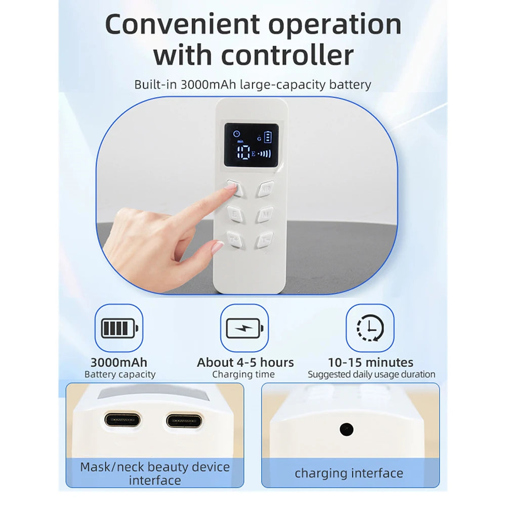 MEETCARE LED 8 Colors Face Mask &ndash; Advanced Near-Infrared Therapy for Anti-Aging and Skin Rejuvenation