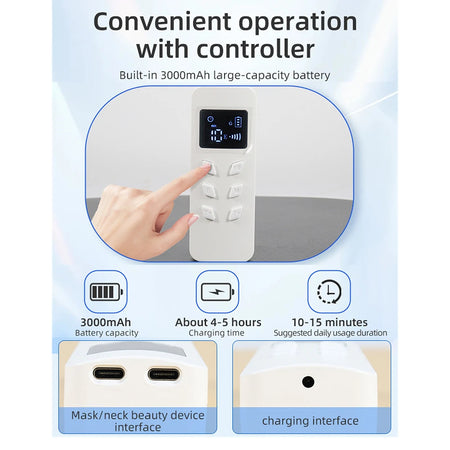 MEETCARE LED 8 Colors Face Mask &ndash; Advanced Near-Infrared Therapy for Anti-Aging and Skin Rejuvenation