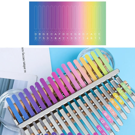 Miwayer 17 Keys Scale Kalimba Sticker &ndash; Easy Learning Tool