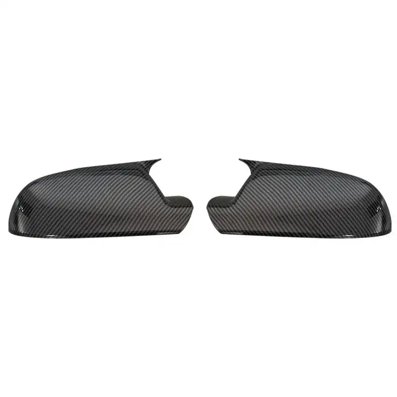 Gloss Black Rearview Mirror Cover For Audi A4 A5 A3 S5 Carbon fiber pattern
