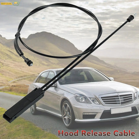 Engine Hood Release Cable A2118800159 For Mercedes E320 E350 E500 E55 E63 2006-2009 Rubber Bonnet Wire Kit by InterCyprus Trading Ltd