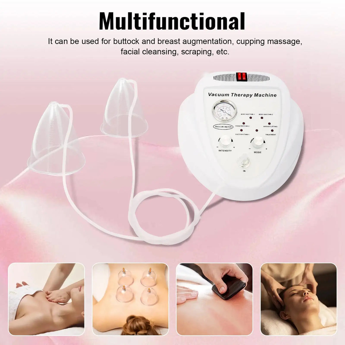 Breast Enlargement Vacuum Massager 3D &ndash; Adjustable Suction