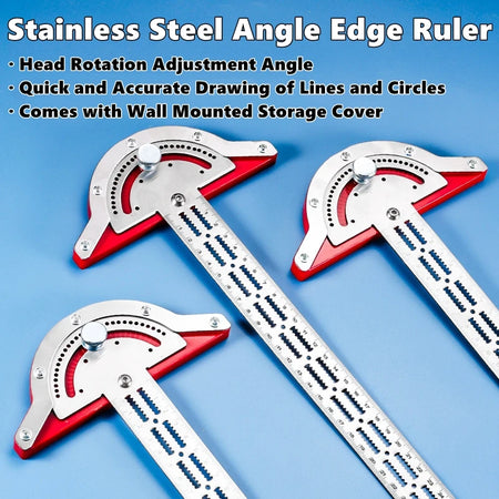 0-180 Degree Angle Gauge &ndash; Precision Stainless Steel Carpenter Measuring Tool