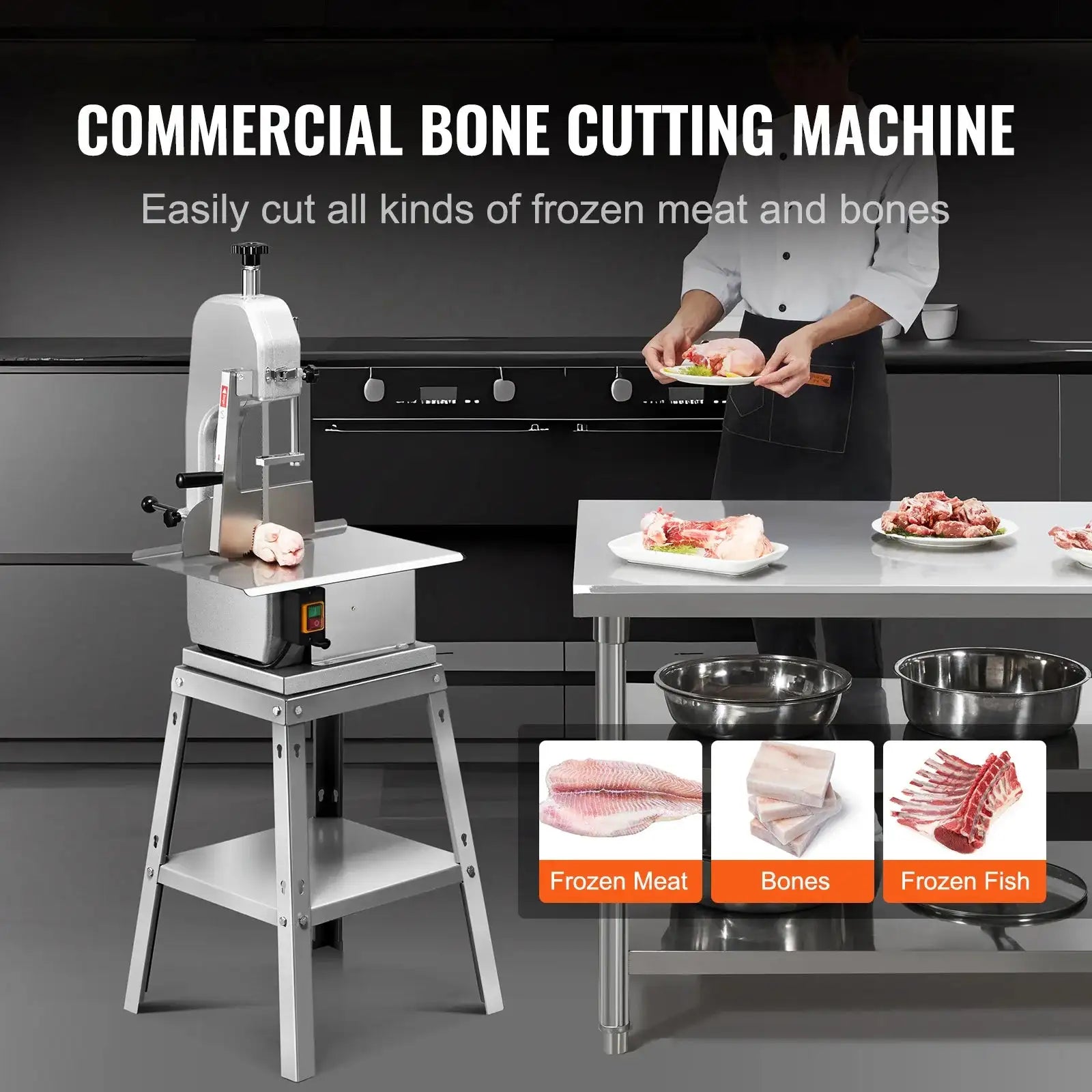 850W Electric Meat Saw Bone Cutter Commercial