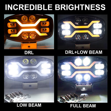 9 Inch LED Off Road Headlight &ndash; Ultra Bright 22000LM