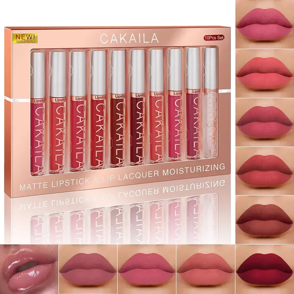 NoEnName_Null Matte Lipstick Set &ndash; Waterproof Long-Lasting Beauty for All Skin Types