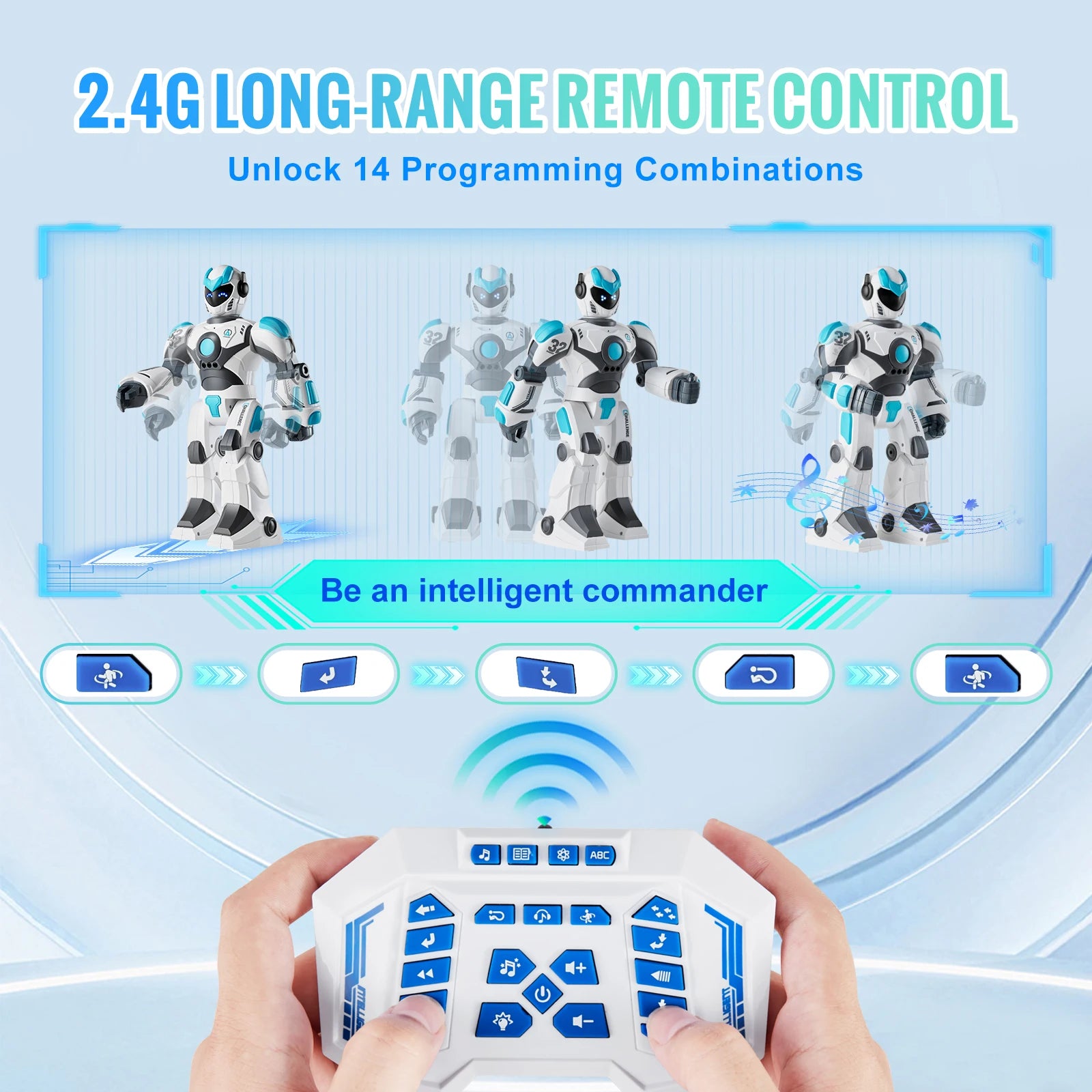 BG1532 SucceBuy RC Police Robot &ndash; Kids Education Robot Toy