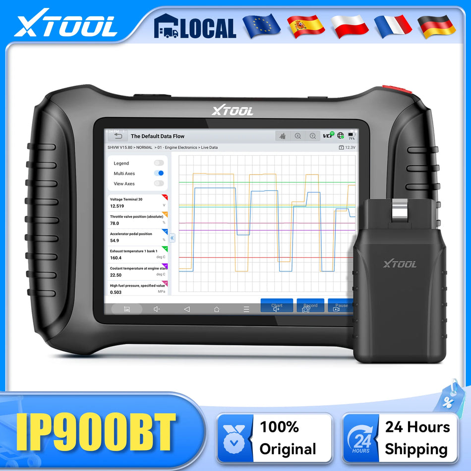 Bluetooth Automotive Diagnostic Scanner With 8 Inch Screen