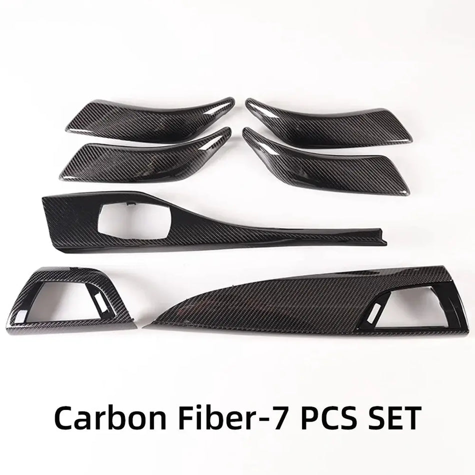 For BMW 1 2 Series F20 F21 F22 F23 2011-2015 Real Carbon Fiber Car Gear Panel Cover Interior Kit Trim Stickers Car Accessoires by InterCyprus Trading Ltd