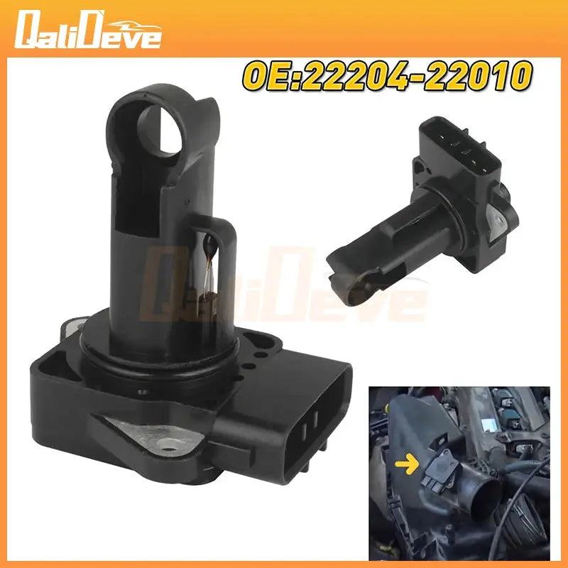 NEW Mass Air Flow Meter MAF Sensor 22204-22010 for Toyota RAV4 Camry Lexus Scion DENSO 197400-2030 22204-0C020 by InterCyprus Trading Ltd