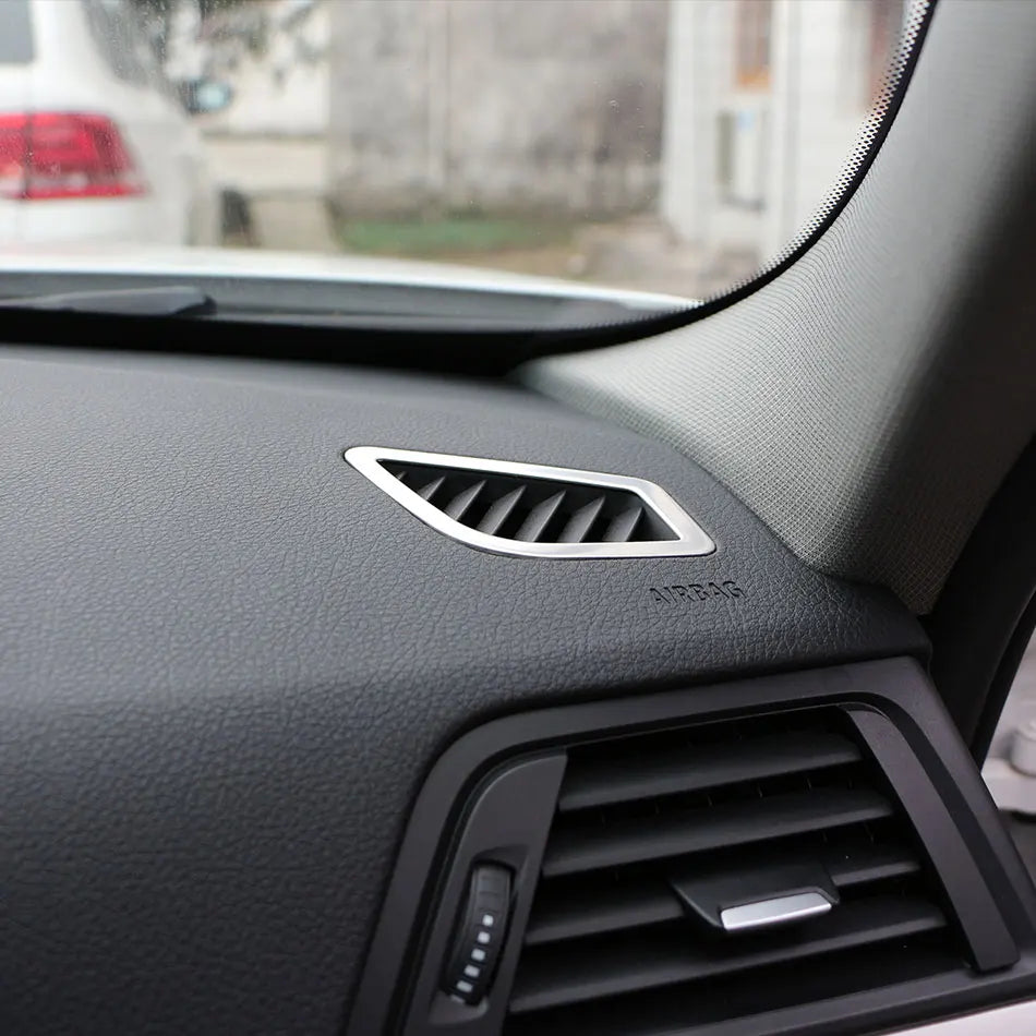 Dashboard Vent Frame Cover Stainless Steel For BMW 3 Series F30 2013-2018 Left Hand Drive