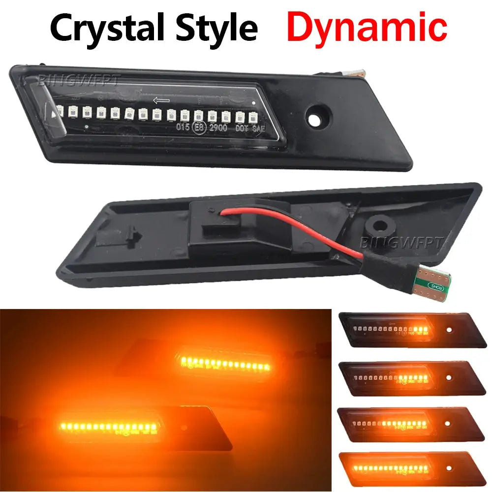 1Pair For BMW E32 E34 E36 1990-1996 M3 M5 3 5 7 SERIES Dynamic LED Car Side Marker Lights Repeater Signal Lamp by InterCyprus Trading Ltd