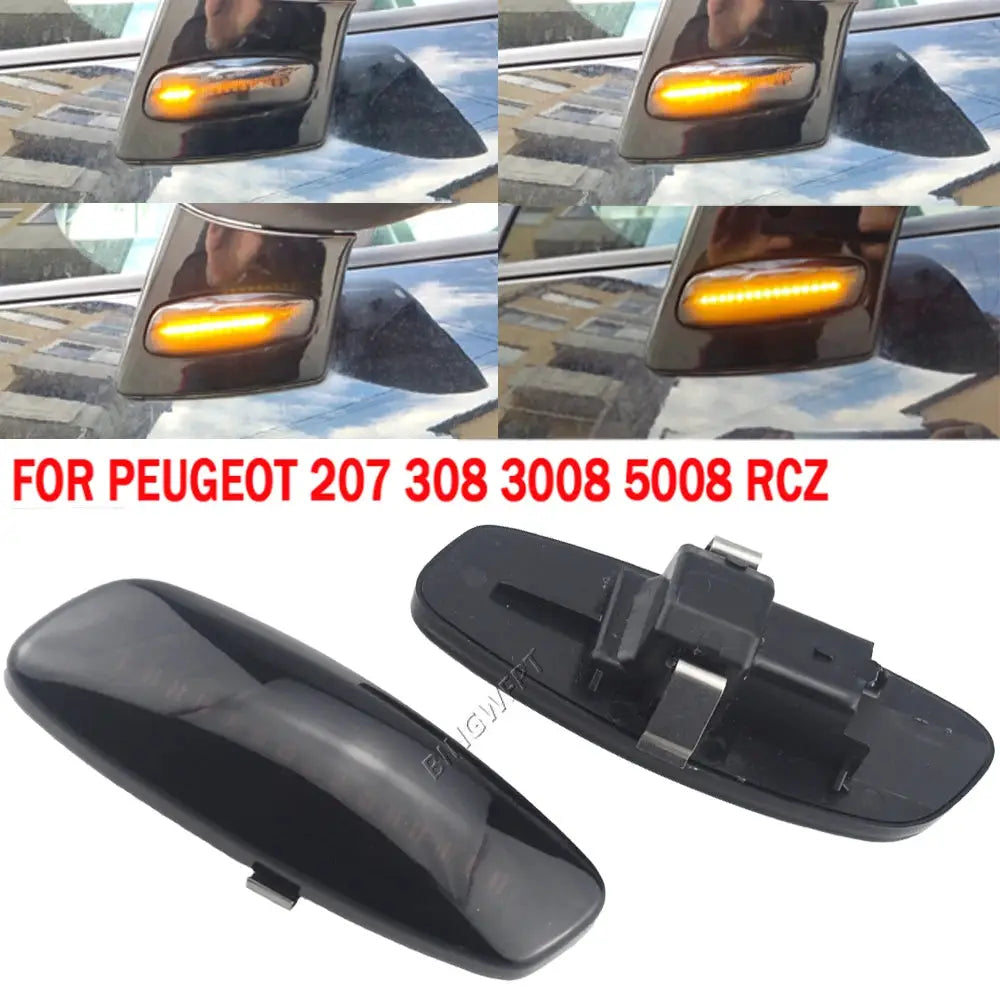 Turn Signal Light For Citroen C4 Picasso C3 C5 DS4 For Peugeot 308 207 3008 5012 Indicator Lamp Dynamic Flashing Led Side Marker by InterCyprus Trading Ltd