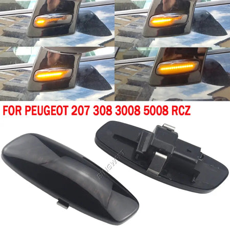 Turn Signal Light For Citroen C4 Picasso C3 C5 DS4 For Peugeot 308 207 3008 5012 Indicator Lamp Dynamic Flashing Led Side Marker by InterCyprus Trading Ltd