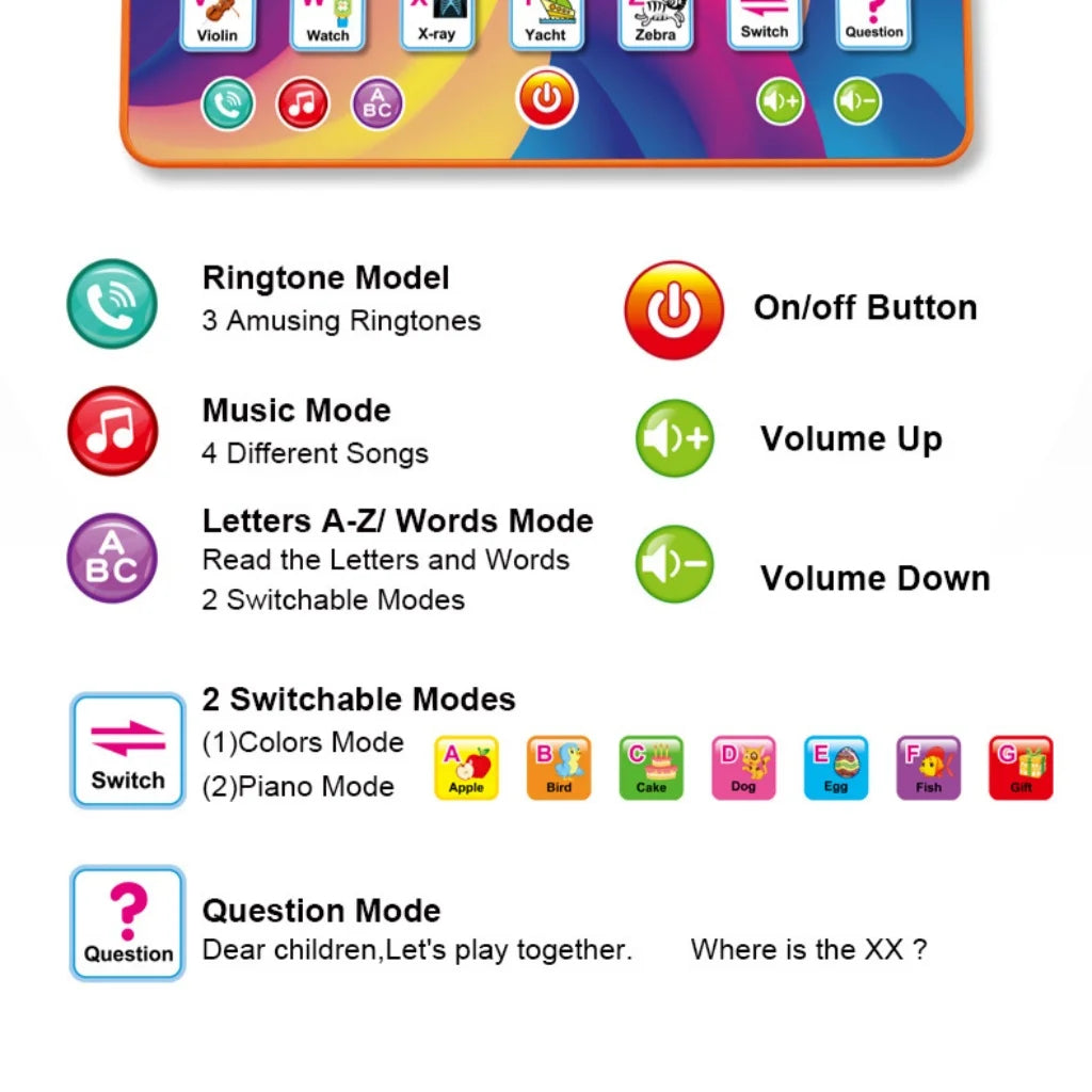 English Learning Tablet For Toddlers &ndash; Interactive Games