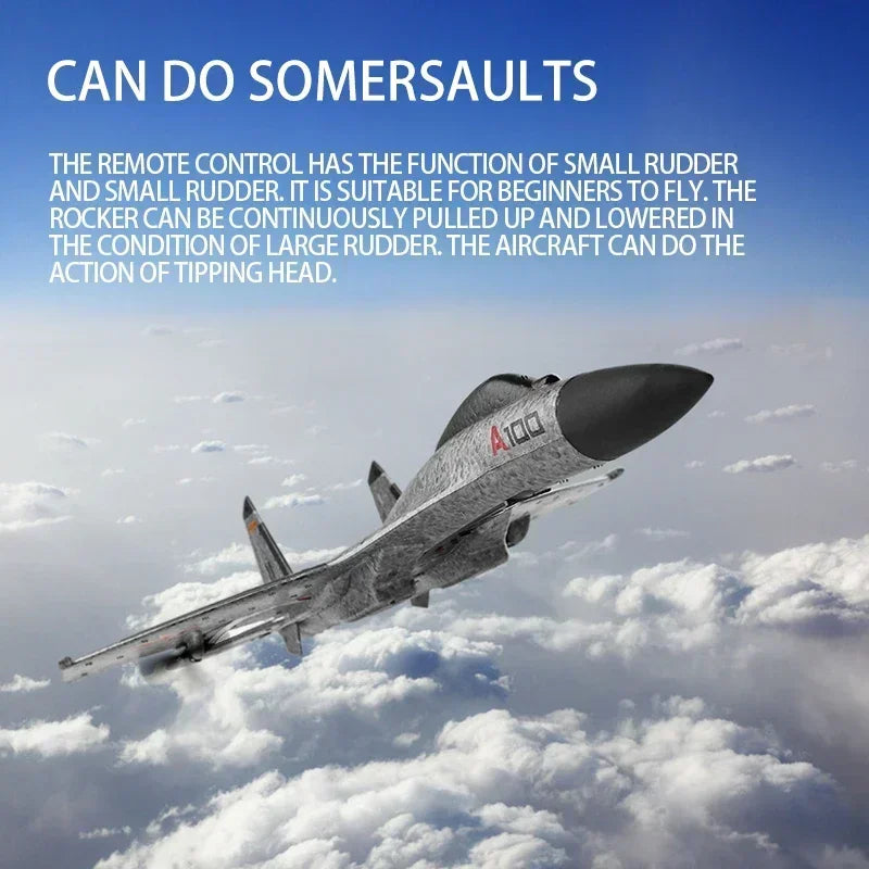 WLtoys XK A100 2.4GHz RC Glider SU27 J-11 - Ready-to-Fly Foam Airplane