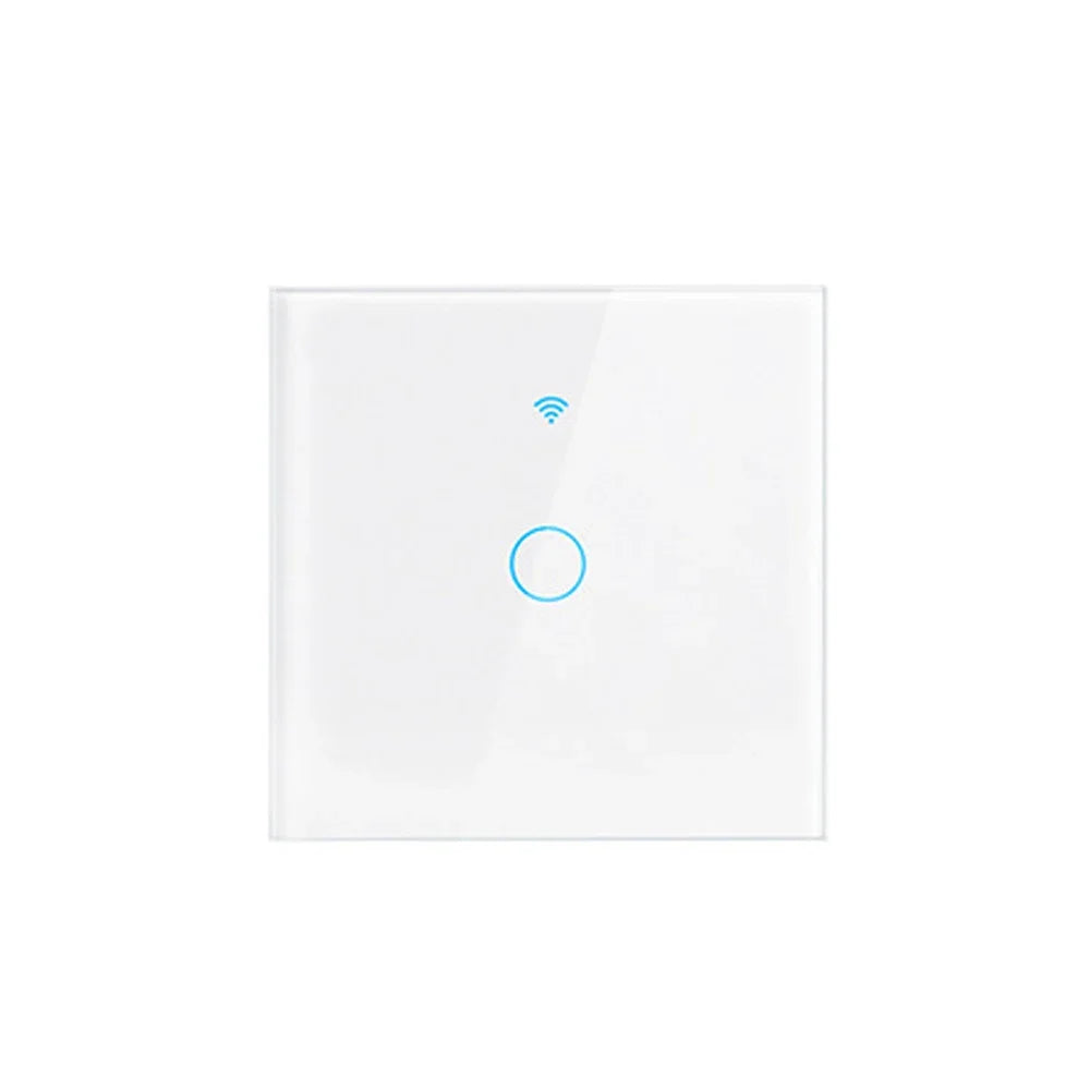 Tuya WiFi Smart Touch Light Switch - 1/2/3/4 Gang with RF Control 1gang white / CHINA