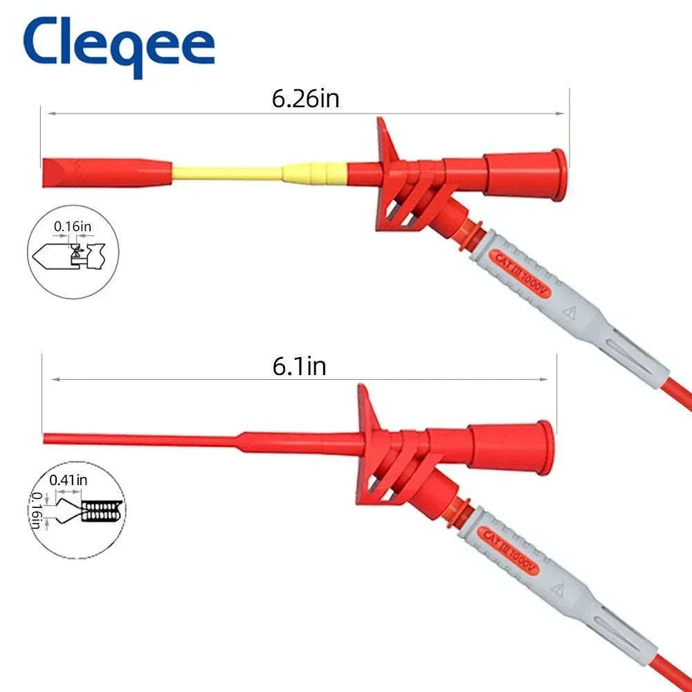 Cleqee P1300 Series Multimeter Test Lead Kit &ndash; 1000V Rating