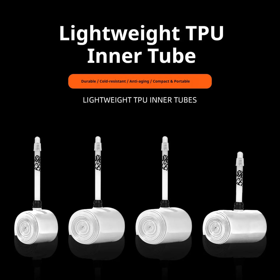 ENLEE Heavy Duty TPU Bike Inner Tube Puncture & Cold Resistant Anti-Aging Compact Roll Design For Daily Commute Foldable Bike by InterCyprus Trading Ltd
