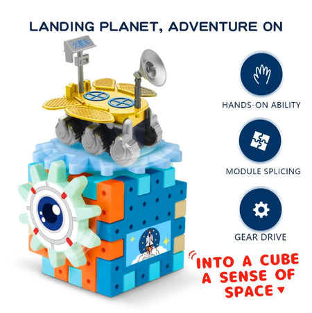 Dinosaur Windmill Gear Building Blocks &ndash; Engaging 2-in-1 Educational Playset