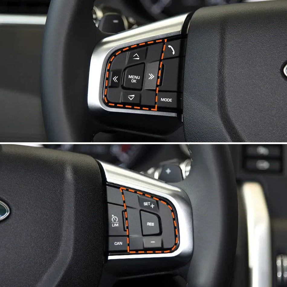 Steering Wheel Switch Button Cover for Land Rover Jaguar Discovery Sport XE XF F-PACE C-PACE by InterCyprus Trading Ltd