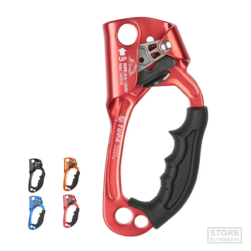 Outdoor Rock Climbing SRT Professional Hand Ascender Device Mountaineer Handle Ascender Left Hand Right Hand Climbing Rope Tools
