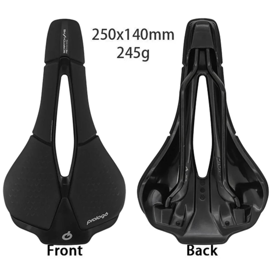 Prologo Scratch M5 Pas Road Bike Saddle Leather, Featherweight, High-Performance Comfort For Efficient Pedaling