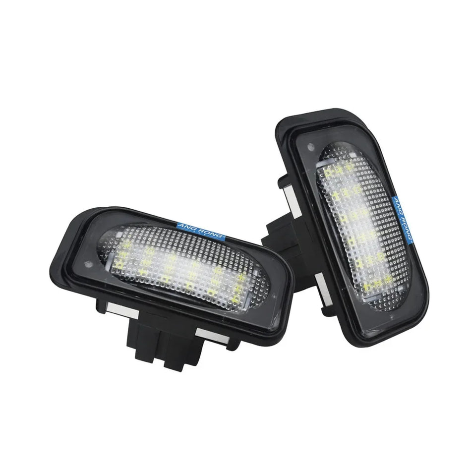 18 SMD baltos LED numerio apšvietimo lemputės Mercedes-Benz C-Class W203 C230 C240 C280