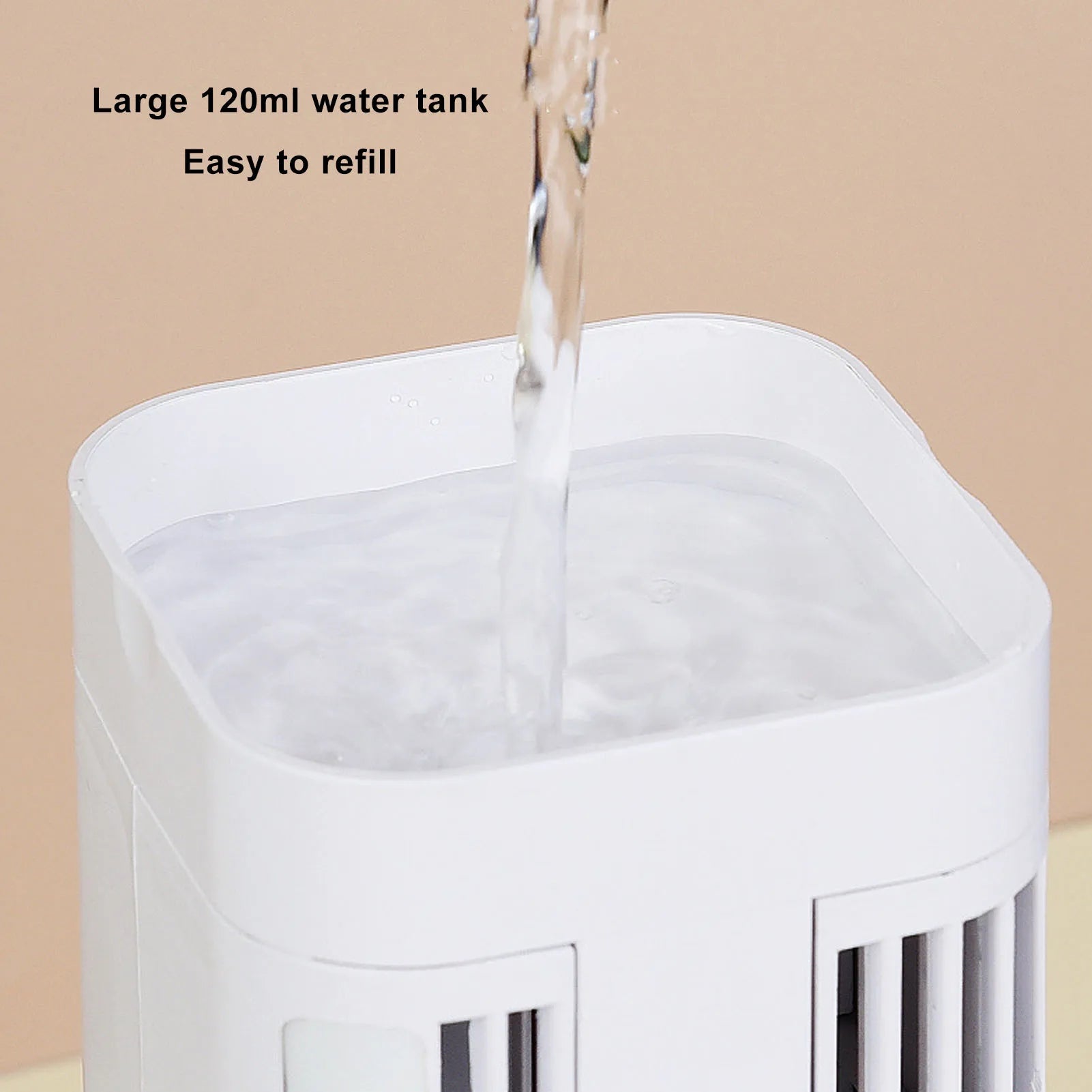 Portable Desktop Air Conditioner Fan with Night Light - Energy Efficient Cooling for Homes &amp; Offices