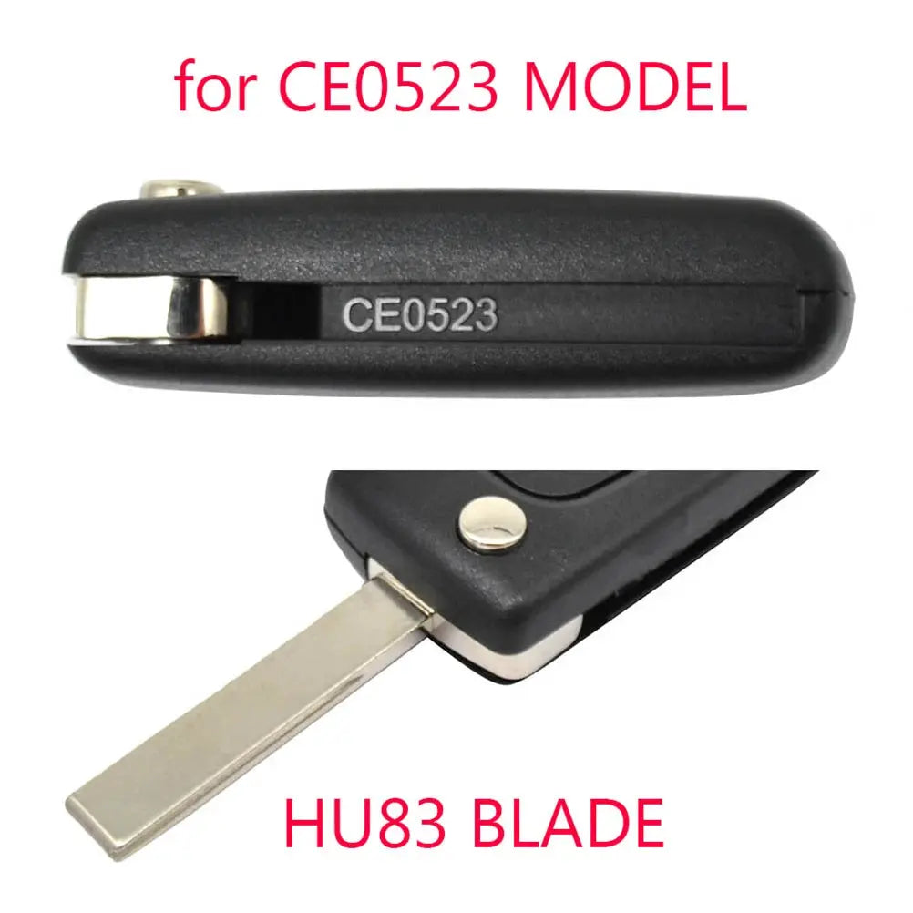 Car Remote Key Shell Cover Case Replacement For Peugeot 1007 807 For Citroen C8 4 Button HU83 Blade CE0523 Auto Styling Parts by InterCyprus Trading Ltd