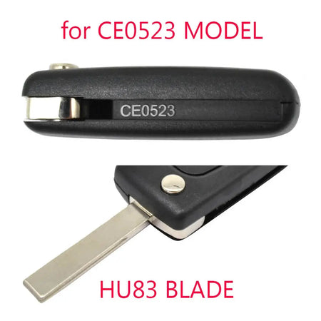 Car Remote Key Shell Cover Case Replacement For Peugeot 1007 807 For Citroen C8 4 Button HU83 Blade CE0523 Auto Styling Parts by InterCyprus Trading Ltd