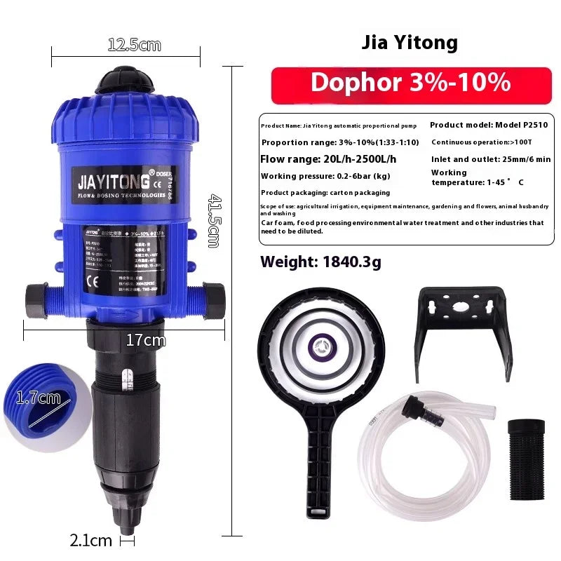 PVC Fertilizer Injector Proportioner &ndash; Proportional Dosing P2510