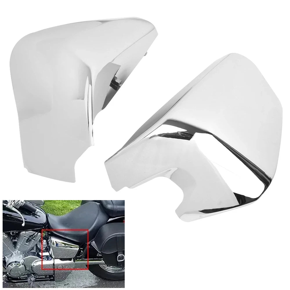 Motorcycle Chrome Battery Side Cover Fairing &ndash; Premium Protection for Honda Shadow Models