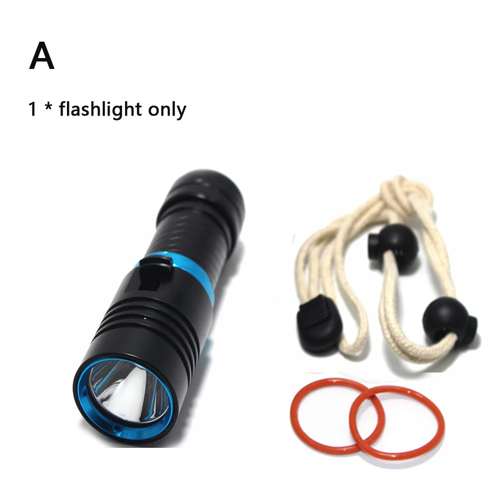 Waterproof IPX8 Diving Flashlight &ndash; Ultra-Bright LED with 100 Meter Range