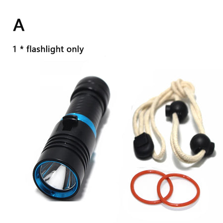 Waterproof IPX8 Diving Flashlight &ndash; Ultra-Bright LED with 100 Meter Range