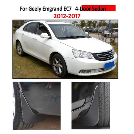 Set Car Mud Flaps For Geely Emgrand EC7 4-Dr Sedan 2012-2017 Mudflaps Splash Guards Mud Flap Mudguards Fender Front Rear Styling by InterCyprus Trading Ltd