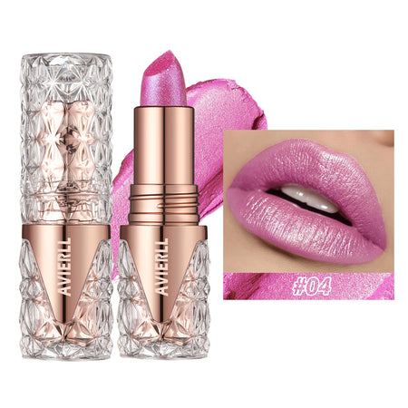 NoEnName_Null Fine Glitter Moisturising Lipstick 04 / Full Size
