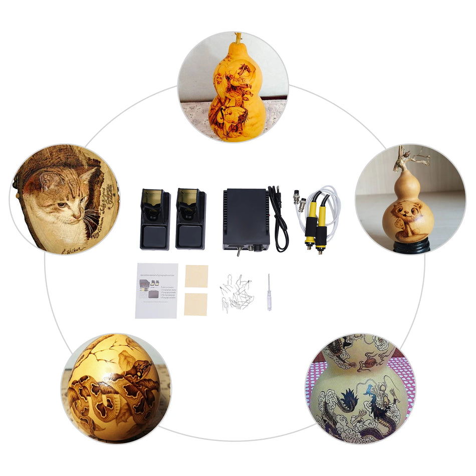 60W Pyrography Wood Burning Kit – Digital Temp Control