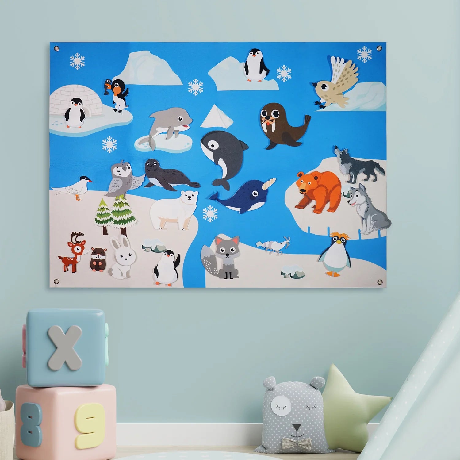 Polar Animals Felt Storytelling Set &ndash; Arctic Themed Fun
