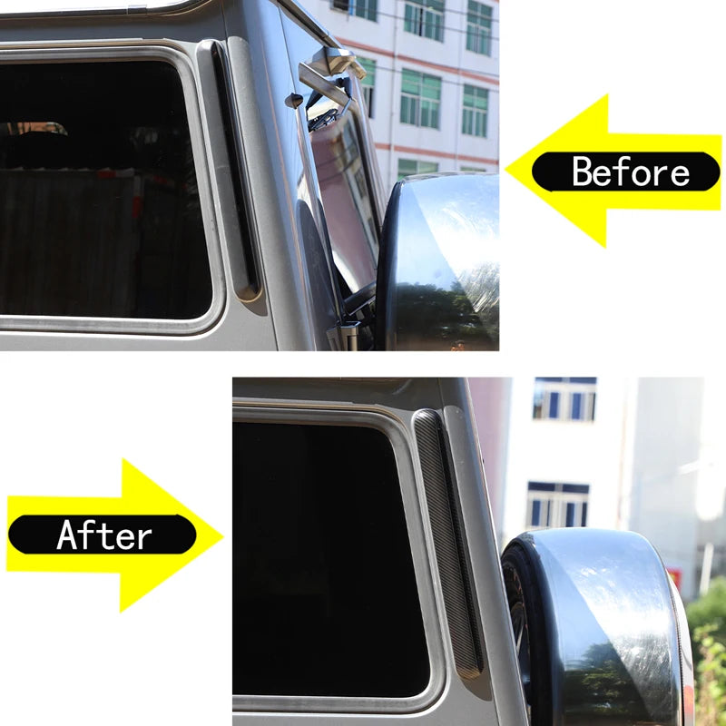 Adesivo per presa d'aria posteriore esterna in fibra di carbonio per Mercedes G Class