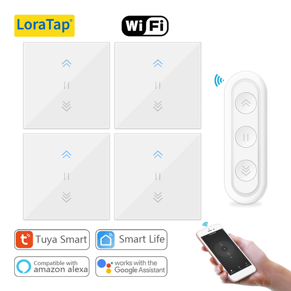 LoraTap Tuya Curtain Switch &ndash; WiFi Enabled With Google Home