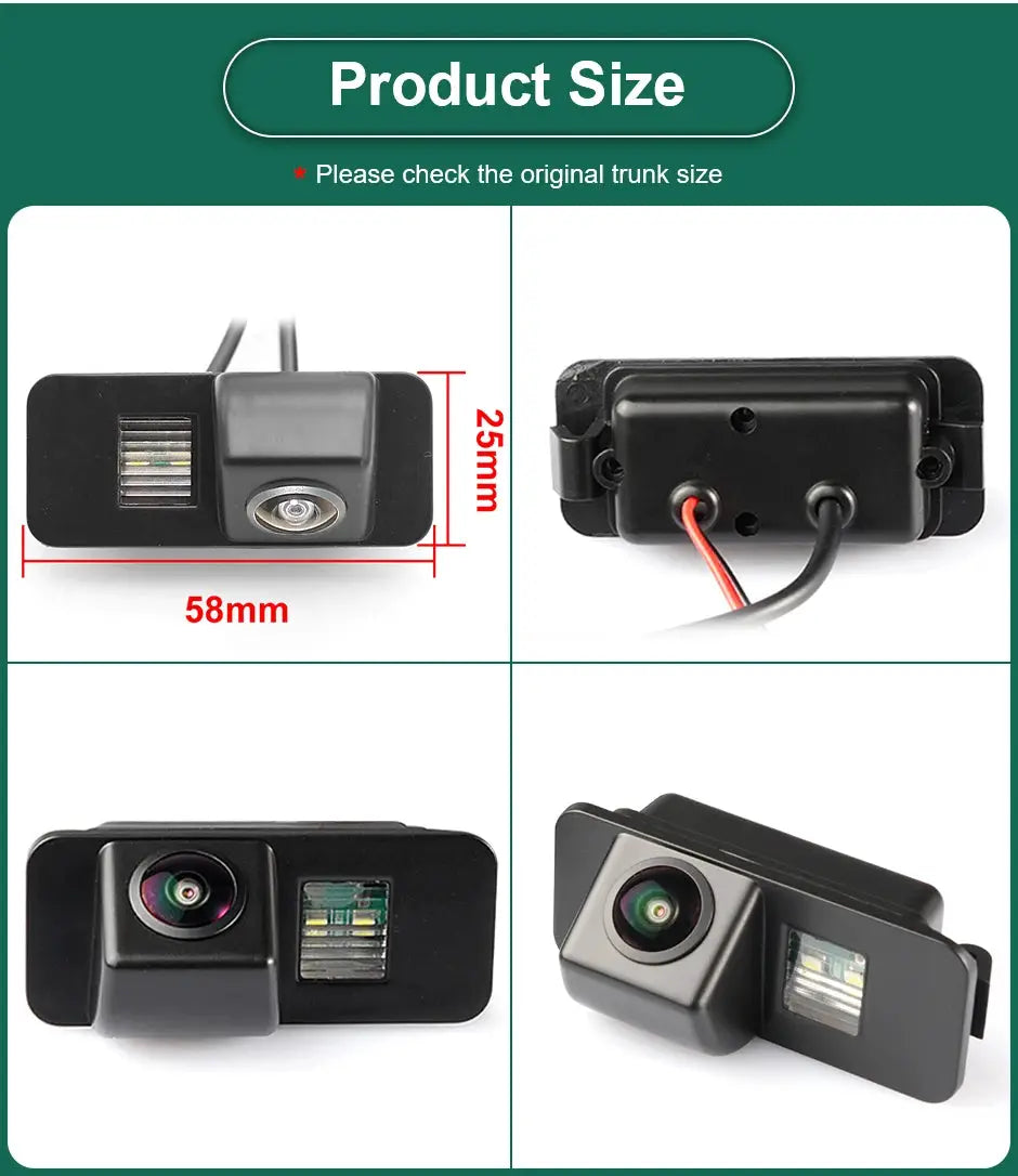 CCD AHD 1080P Night Vision Car License Plate Light Rear View Camera For Ford Focus Hatchback Fiesta Mondeo S-MAX 2008-2014 by InterCyprus Trading Ltd